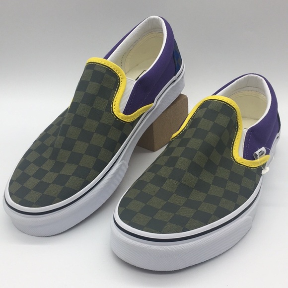 Vans Classic Slip-On OTW Rally Checkerboard Gm/Pur - Picture 4 of 8